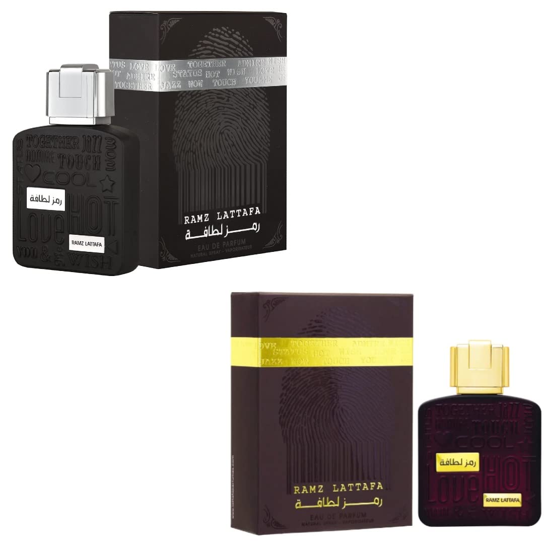 Lattafa Perfumes Ramz Lattafa Perfumes Silver Eau De Parfum Spray for Men, 3.4 Ounce