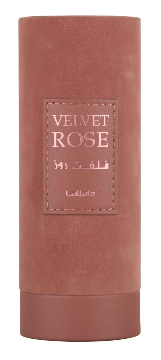 Lattafa Perfumes Velvet Rose for Unisex Eau de Parfum Spray, 3.4 Ounce