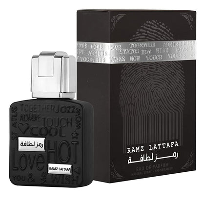 Lattafa Perfumes Ramz Lattafa Perfumes Silver Eau De Parfum Spray for Men, 3.4 Ounce